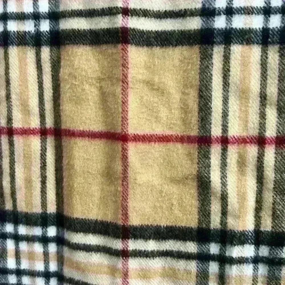 FRAAS PLAID CASHMINK SCARF Color Camel Black Red Cream - Picture 4 of 4
